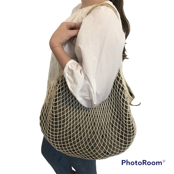 Jack Gommes Netted Shopping Bag/Tote/Large - Picture 2 of 12